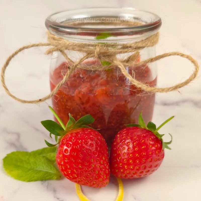 Easy Keto Strawberry Chia Seed Jam by rallyrus - FoodSocial