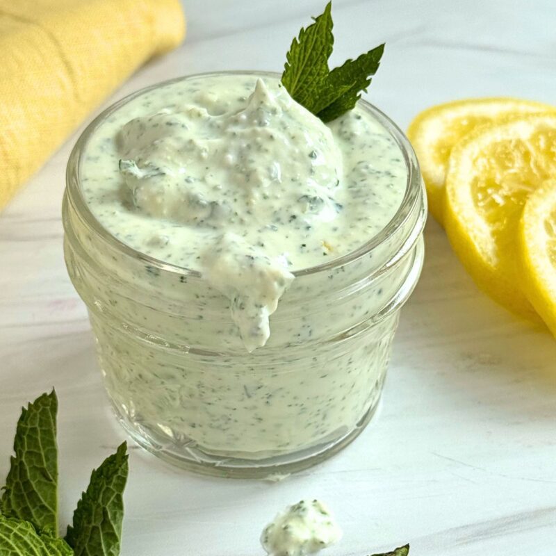 Lemon Yogurt Sauce (With Mint And Garlic) by A Sweet Thyme | Gwen Wolken - FoodSocial
