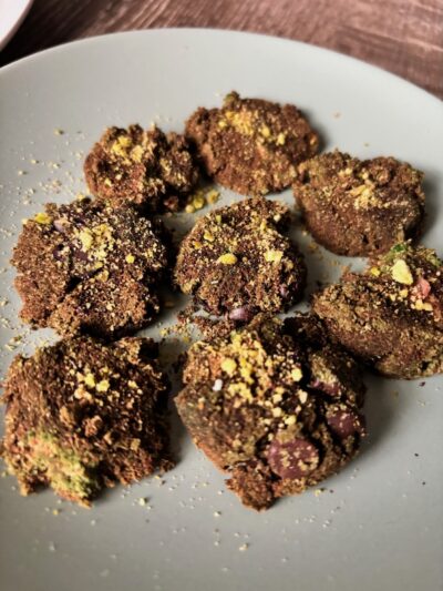 Matcha Cookie with Chocolate Chips (One-Bowl Easy)