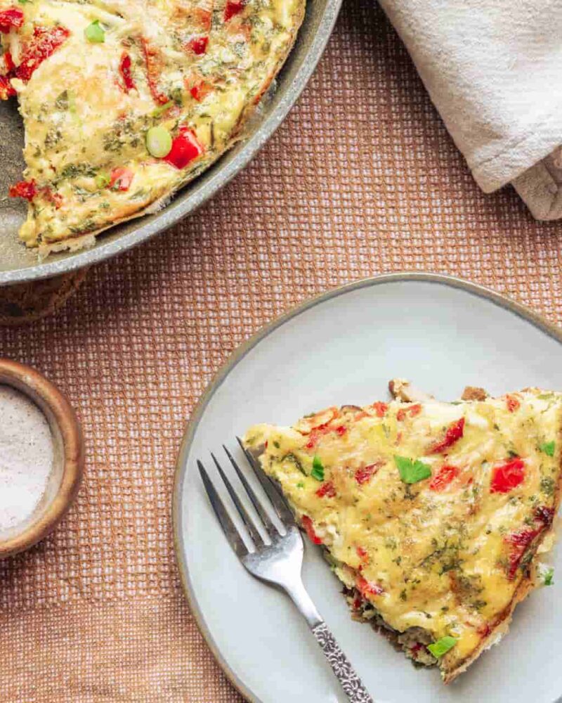 Simple Veggie and Cheese Frittata by Stillwood Kitchen - FoodSocial