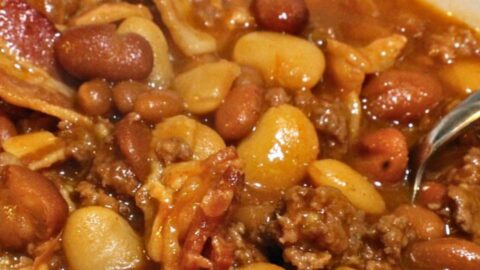 Slow Cooker Loaded Baked Beans Recipe! by cookeatgo - FoodSocial