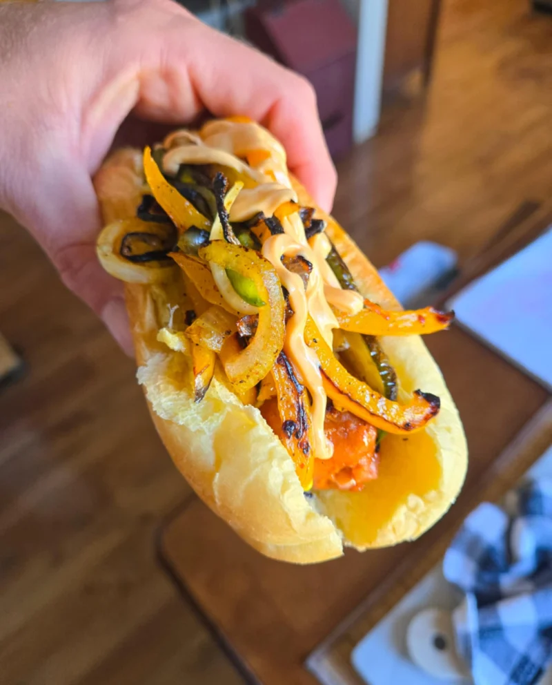 Spicy Sausages with Sauteed Veg by the_happy_veg - FoodSocial