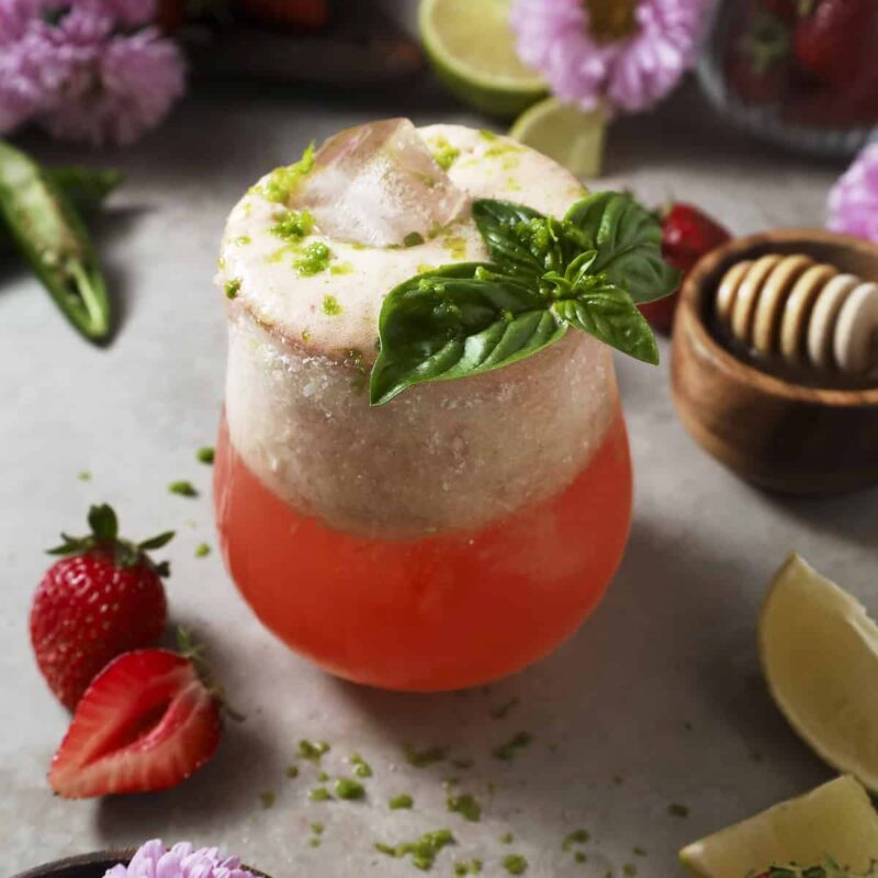 Strawberry Basil Mocktail by thevirtualcaterer - FoodSocial