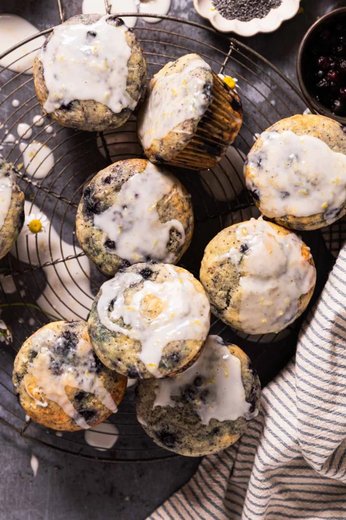 Wild Blueberry Lemon Poppy Seed Muffins by The Sweet Occasion - FoodSocial