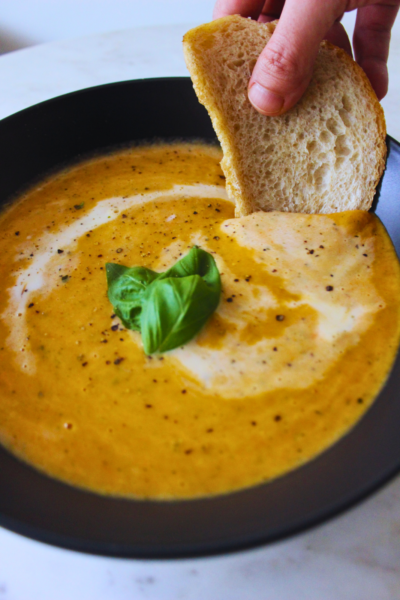 Creamy Roasted Veggie Soup