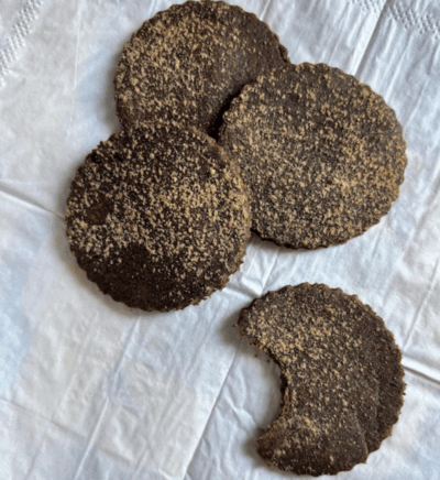 Ginger Cookie Snap with Buckwheat Flour – No Butter
