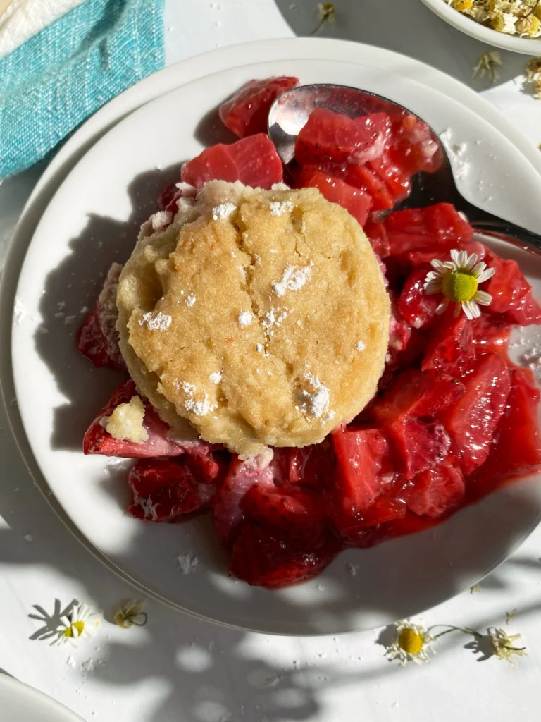 Strawberry Cobbler (Gluten Free, Paleo) by bakeitpaleo - FoodSocial