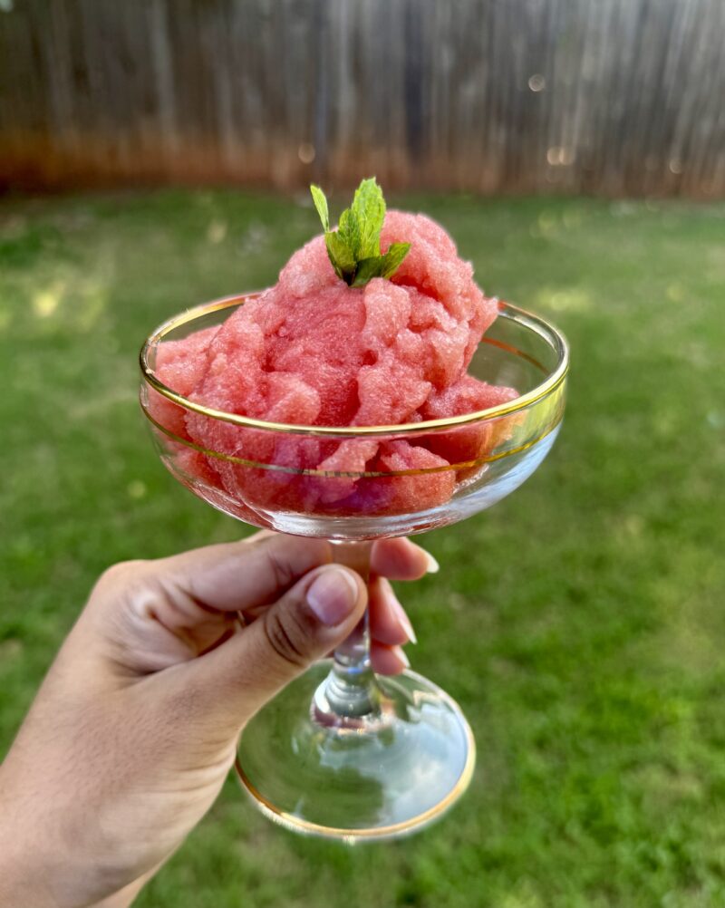 Watermelon Mint Lemonade Sorbet (Ninja Creami) by Pooja Parikh - FoodSocial