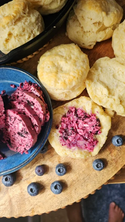Sweet Blueberry Compound Butter