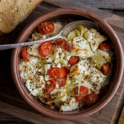 Bouyiourdi (Spicy Baked Feta)