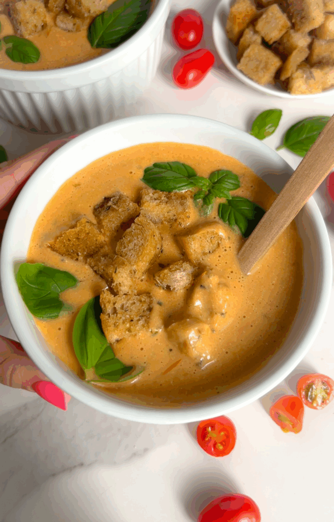High protein roasted tomato soup by colleenshealthylife - FoodSocial