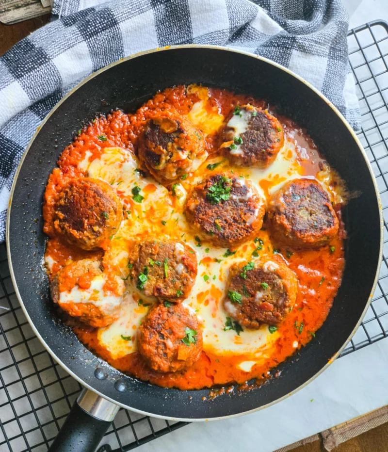 Cheesy Meatball Skillet by the_happy_veg - FoodSocial