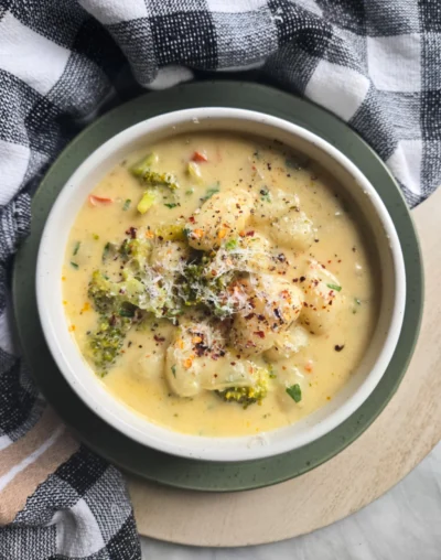 Creamy Gnocchi & Broccoli Soup