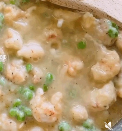 High Protein Lemon Pea And Shrimp Risotto
