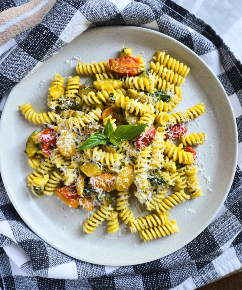 Pesto Veggie Fusilli by the_happy_veg - FoodSocial
