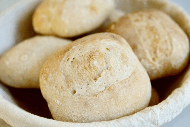 Crusty Sourdough Rolls by Our Gabled Home - FoodSocial