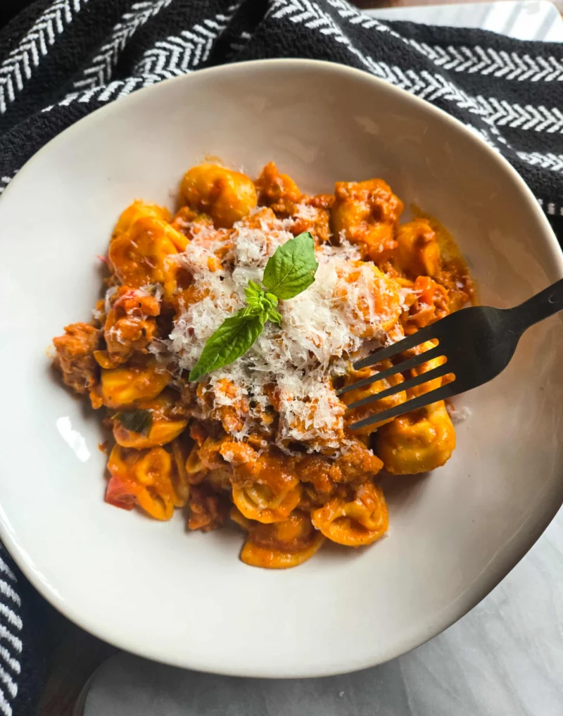 Cheaters Sausage Tortellini Bolognese by the_happy_veg - FoodSocial