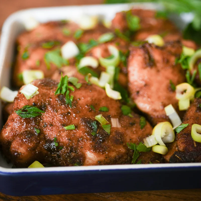 Juicy Baked Chicken Thighs by cabincravings - FoodSocial