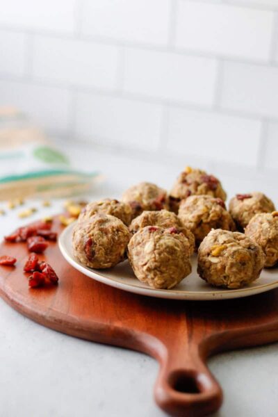 Cranberry Pistachio Energy Bites