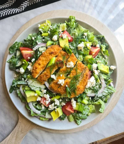 Crispy Chik’n Ranch Salads