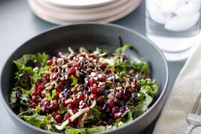 Crunchy Pomegranate Balsamic Salad