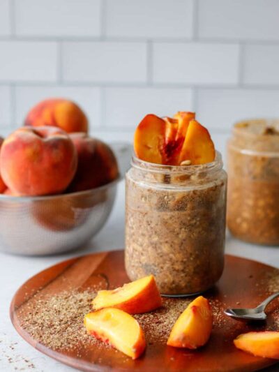Easy Peach Overnight Oats