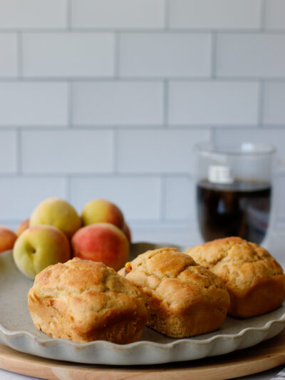 Gluten-Free Mini Peach Cakes 