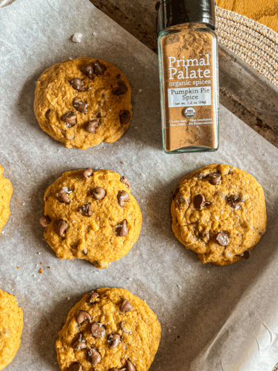 Dairy-Free Salted Pumpkin Chocolate Chip Cookies