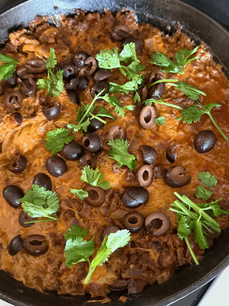 5 Ingredient Chorizo Spaghetti Squash Bake by Morgan Oliveto - FoodSocial
