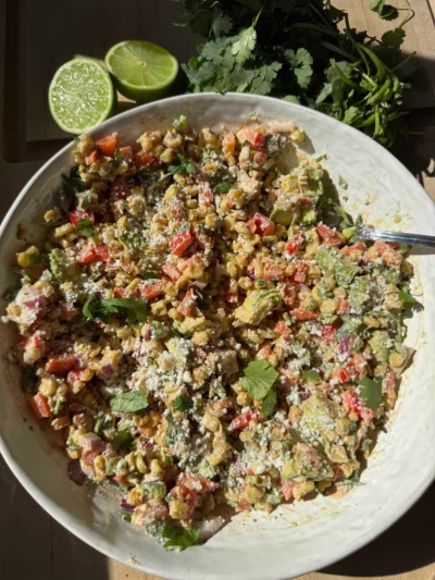 Healthy Mexican Street Corn Salad