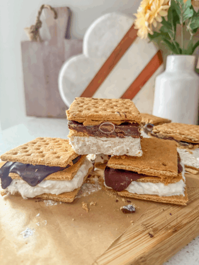 Frozen Protein Peanut Butter Smores