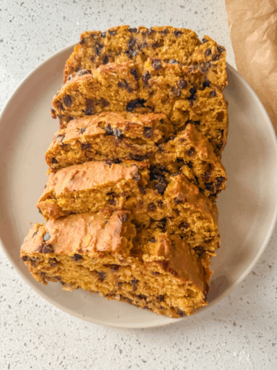 Healthy Chocolate Chip Pumpkin Bread