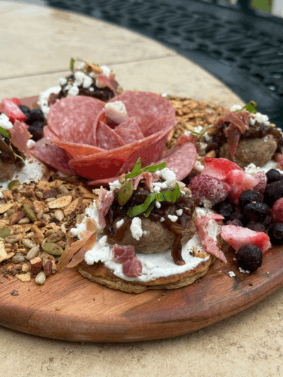 brunch charcuterie protein pan-tinis