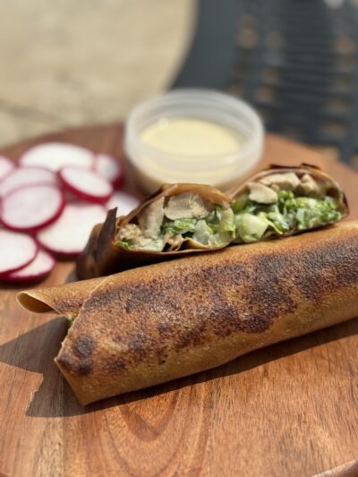 chicken cordon bleu wrap