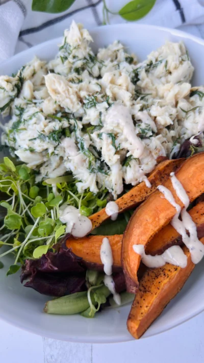 Lemon Dill Crab Salad