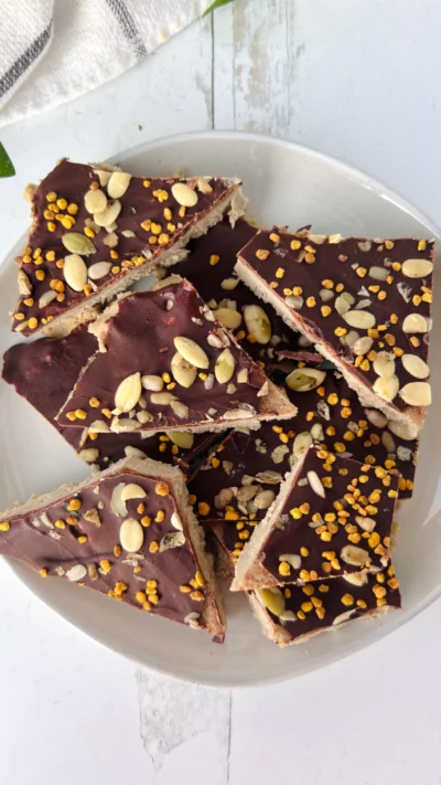 Apple Sunbutter Cookie Dough Bark