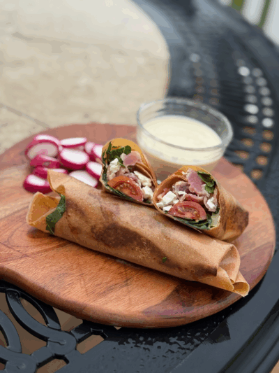 ahi tuna BLT wrap