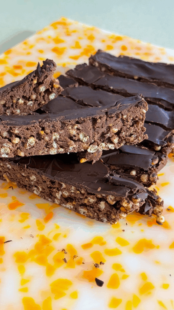 Chocolate Fudge Crunch Bars by Chenoa Hill - FoodSocial