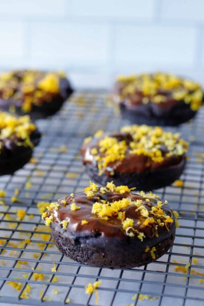 Orange Chocolate Protein Donuts