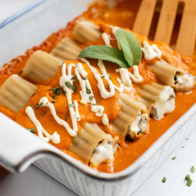 Pumpkin Sage Manicotti