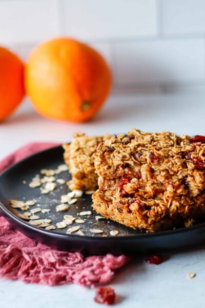 Quick and Easy Cranberry Oatmeal Bars
