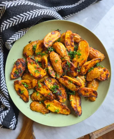 Sweet & Spicy Mustard Roasted Fingerlings