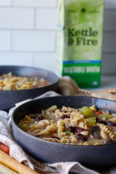 Vegan Chickpea Noodle Soup