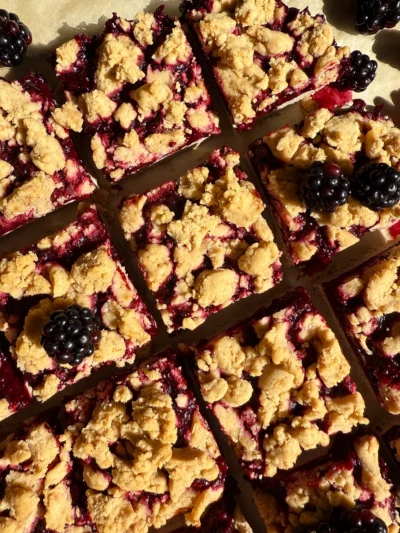 Blackberry Crumb Bars (Paleo, Gluten Free)