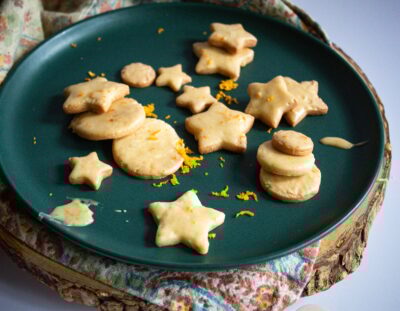 Ginger Sugar Cookies with Fresh 1 Orange Icing