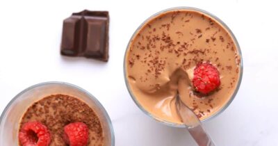 High Protein Cottage Cheese Dessert: Chocolate Mousse