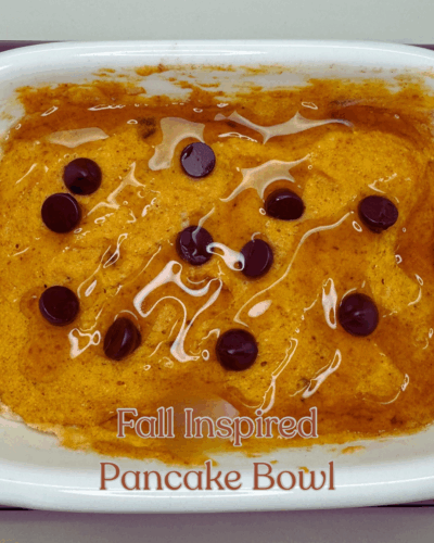 5 Minute Pumpkin Pancake Bowl