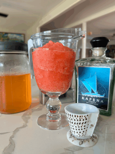 Strawberry Kombucha Margarita