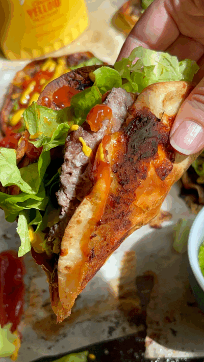 5-Minute Cheeseburger Crunch Wraps