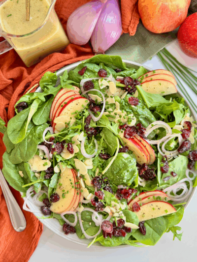 Autumn Apple Salad w/ ACV Vinaigrette